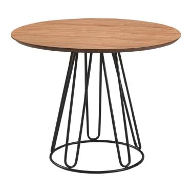 Imagem de Mesa De Jantar Rubi Cinamono Com Base De Metal Preto 1,20 M