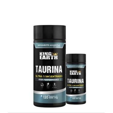 Imagem de Suplemento Alimentar de Taurina 120 Cápsulas de 500mg - Rei Terra