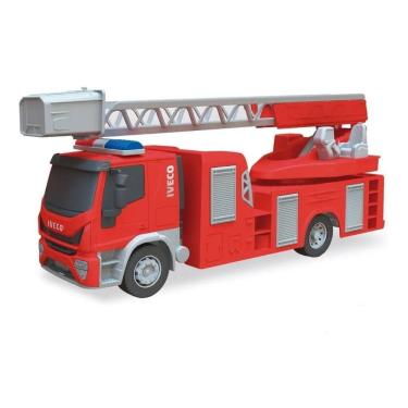 Imagem de Caminhão Bombeiro Miniatura Iveco Brinquedo Infantil Usual