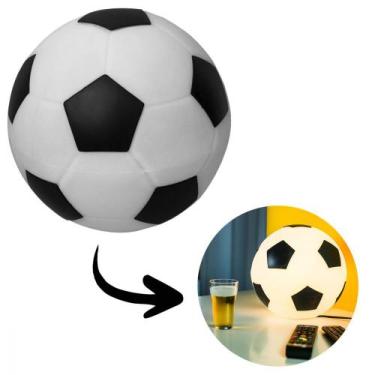 Imagem de Luminaria Bola de Futebol Branca e Preta C/ Lampada Led - 1667 Usare U