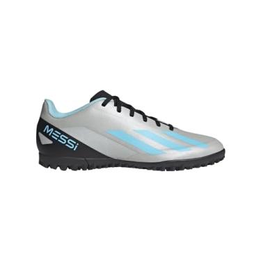 Imagem de adidas Tênis de futebol esportivo masculino (gramado), Silver Met Bliss Blue Core Preto, 43 1/3 EU