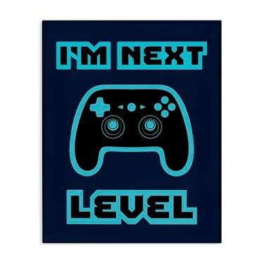 Imagem de Stupell Industries Arte de parede em tela retrô I'm Next Level, design de Marcus Prime, 76 x 61 cm