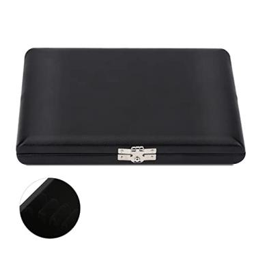 Imagem de RiToEasysports Caixa de Armazenamento de Suporte de Palhetas de oboé de Couro PU Elegante de Madeira para 10/12/20 Unidades - Protege contra Umidade, Compacta e Conveniente para Músicos - Tamanho