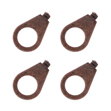 Imagem de Banworks LP Tom de guitarra e botões de volume, placa de ponteiro, diâmetro interno de 9,5 cm, anilhas indicadoras de botão LP para potes Gibson Les Paul LP ou CTS, pacote com 4 JT/XNZZ-03 Bronze