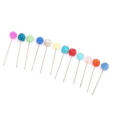 Imagem de RiToEasysports Pinos de Costura Afiados Reutilizáveis ​​coloridos para Uso Doméstico Fixo, Agulha Fixa Antiferrugem Forte para Costura Diária, Projetos de Artesanato, 12 Pinos de Posicionamento (6