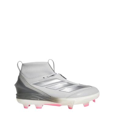Imagem de adidas Tênis masculino Adizero Impact+ TPU Baseball Cleats, Cinza claro/prata metálico/cinza, 41