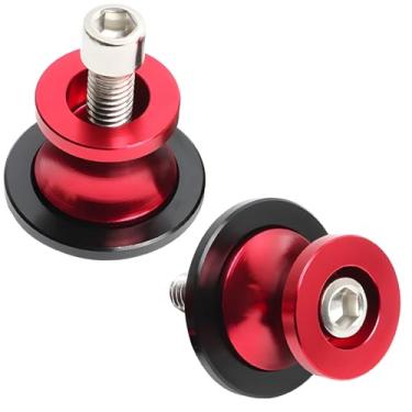 Imagem de Bobinas de suporte Paddock, 2 peças de parafusos de bobinas de braço oscilante para motocicleta, controles deslizantes de braço giratório de liga de alumínio CNC, serve para Z650 Z750 Z800 Z900 Z900Rs