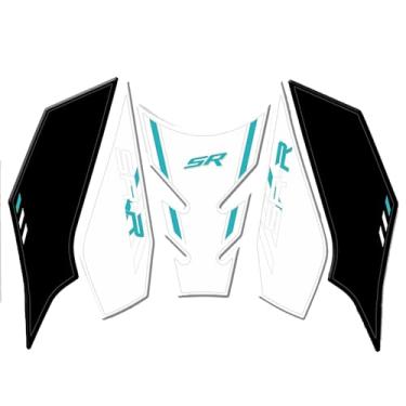 Imagem de Acessórios de motocicleta adesivos protetores de tanque de óleo combustível tapete de aderência de joelho a gás para CFMOTO 675SR-R 675sr-r (C)