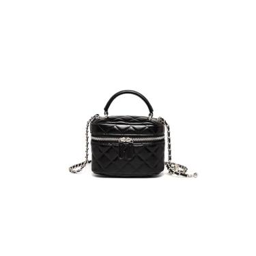 Imagem de RTPRTP Bolsa encaixotada, bolsa de ombro feminina moderna de estilo legal, bolsa transversal, bolsa de mão estilo mini carteira elegante, Preto, Small, Bolsa quadrada pequena transversal