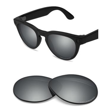 Imagem de BLAZERBUCK Lentes de reposição polarizadas anti-sal para RayBan Meta Headliner RW4013 (Gen 2) 50 mm - Prata cromada