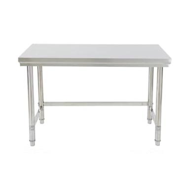 Imagem de Mesa de preparação de alimentos de aço inoxidável, mesas de trabalho e estações de trabalho comerciais, mesa de preparação de trabalho para mesa utilitária de restaurante doméstico (60 x 60 x 80 cm