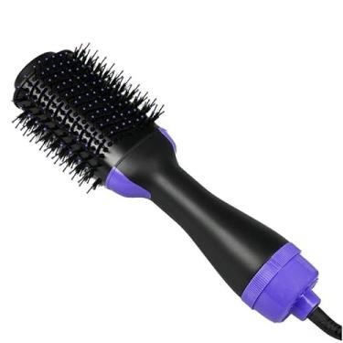 Imagem de Secadora Alisador Elétrica 1000W 3 em 1 110V(220V-Roxo)