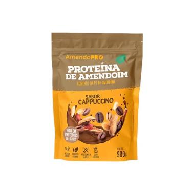 Imagem de AmendoPro – Pó de Proteína de Amendoim – Nutrição Vegetal com Alto Teor de Proteína – Rico em Fibras e Minerais Essenciais (900 g, Cappuccino)