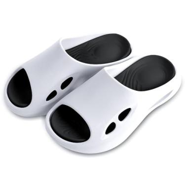 Imagem de Chinelo Babuche Feminino CORFLY EVA Ortopédico Nuvem com Drenagem Confortável Leve e Antiderrapante (Preto, Adulto, 33, Faixa Numérico, BR, 34, M)