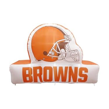 Imagem de FANMATS Mascote inflável NFL Cleveland Browns - Display inflável autoinflável, ventilador e cordões embutidos, logotipo oficial do time - mostre seu espírito durante todo o ano