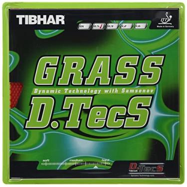 Imagem de TIBHAR Grass D.TecS Tênis de mesa de borracha., Vermelho, OX(no sponge)