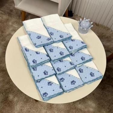 Imagem de Kit 11 Fraldinha de Boca Bebê Babete Dupla Camada linha SUPREME - Mãe 