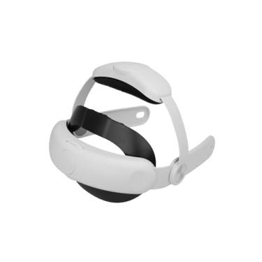 Imagem de Alça De Cabeça Strap Para Quest 3 Elite Ajuste Com 3 Ângulos Branco
