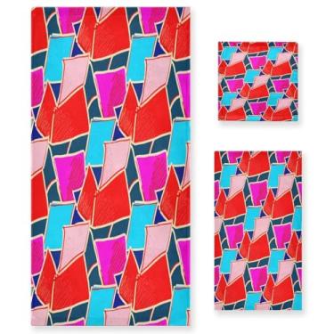 Imagem de GakkiGii Conjunto de toalhas de papel de 3 peças, toalhas macias absorventes, toalha de banho, toalha de mão para banheiro, hotel, academia, viagem, piscina