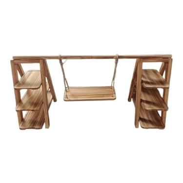 Imagem de MotiveTech Suporte de cupcakes de vários andares, bandeja de madeira para servir sobremesas em eventos, casa, chá de bebê infantil e confeitaria.