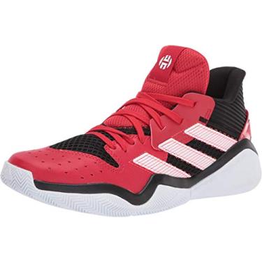 Imagem de Tênis de basquete Adidas Harden Stepback, masculino, Core Black/Scarlet/Ftwr White, 9.5