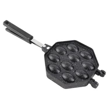 Imagem de Phefop Panela de Waffle de Ovo, Máquina de Waffle Antiaderente de Liga de Alumínio Com Alça Anti-queimadura para Uso Doméstico e Comercial