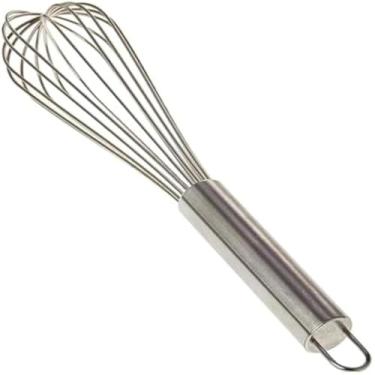 Imagem de Ferramenta culinaria manual para claras e chantilly, pratica, leve e resistente, eficaz, inoxidavel.