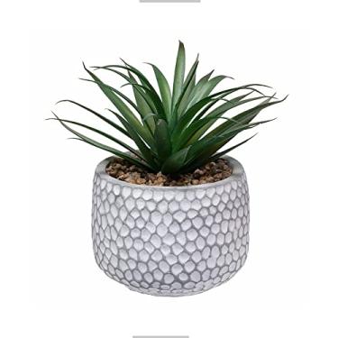 Imagem de CADNLY Small Fake Plants in Pot - Artificial Succulents Plant for Desk - Small Faux Plants Indoor Modern Farmhouse Plants Artificial Decor - Potted Small Plants Decor for Bedroom Bathroom Office Shelf