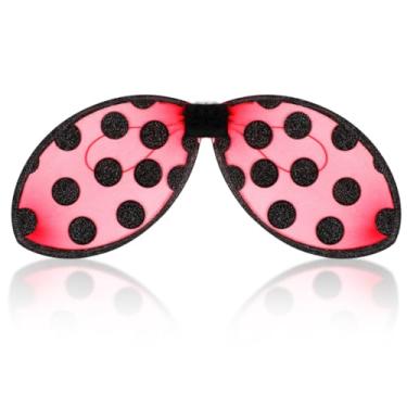 Imagem de KESYOO Foldable Ladybug Wings for Costume Prop for Safe Lightweight Dress Up Accessory Versatile for Stage Shows Parties and Cosplay Random Color