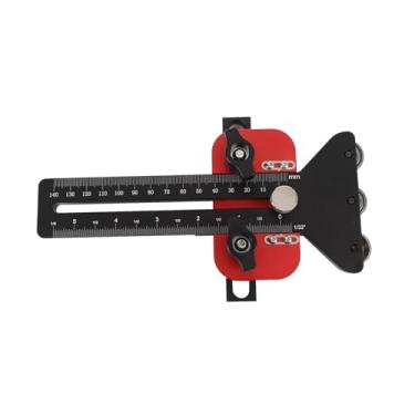 Imagem de YWBL-WH Guia de Gabarito para Serra de Mesa, Gabarito Fino de Liga de Alumínio para Marcenaria Com Design de Rolo Invertido, Ferramenta de Slot U Rápida de Alta Precisão para Cortar Folhas Finas e