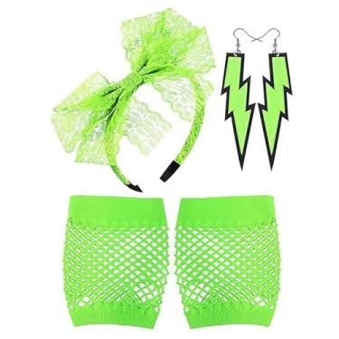 Imagem de Acessórios neon para mulheres, brincos, pulseiras, faixa de cabeça, festa de Halloween, fantasia, presentes de Natal, presentes de amizade para mulheres, dia dos namorados