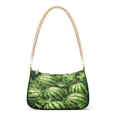 Imagem de CEBUGI Bolsas transversais femininas bolsa de ombro melancia bolsa clutch elegante com alça de corrente