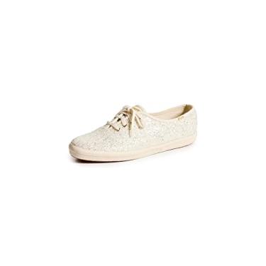 Imagem de Keds Tênis feminino Champion Glitter com cadarço, Creme, 35