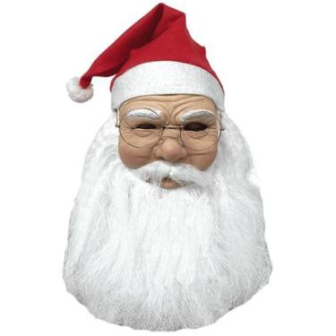 Imagem de Mascara De Papai Noel Realista Natal Natalino Fantasia Latex - Tatudeb