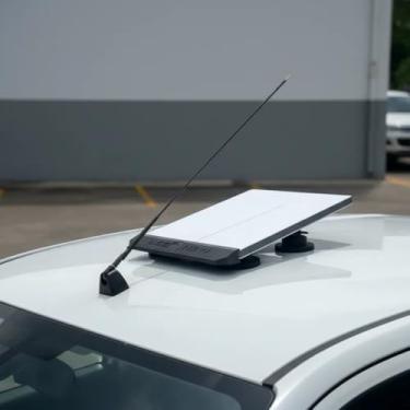 Imagem de SUPORTE VEICULAR CASE BASE PARA ANTENA STARLINK MINI GERAÇÃO 4 COM 4 IMÃS NEODIMIO EMBORRACHADOS CARRO MOTORHOME TRAILER BARCO PEGADOR DE MÃO INTERNET SATÉLITE (Preta)