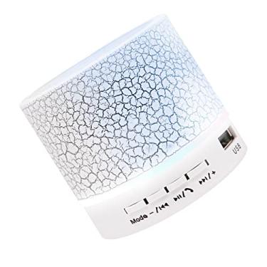 Imagem de Caixa de Som Sem Fio Pequena com Luzes 7 Cores Portátil Recarregável para Viagens Ambientes ao Ar Livre Casa e Escritóri