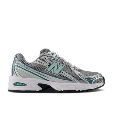 Imagem de New Balance Tênis masculino 740, Prata metálico/novo abeto/cinza de argila, 38