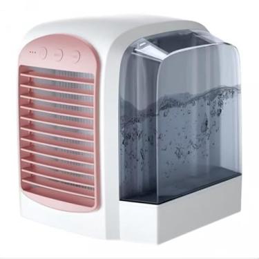 Imagem de Mini Ar Condicionado Portátil Frio Cooler Mini Climatizador (rosa)