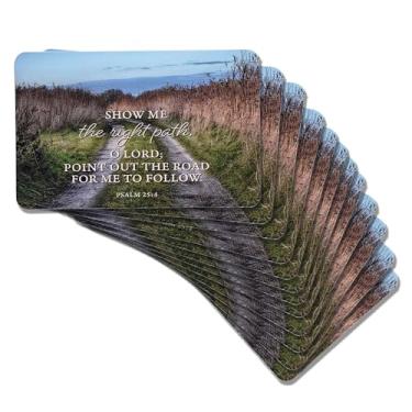 Imagem de Dicksons Marcador de livro cristão inspirador para livros, estudo da Bíblia, diários 6 x 10 cm, cartolina mostre o caminho certo, pacote com 12