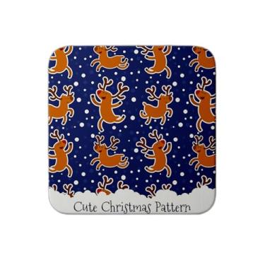 Imagem de Ladrilho Decorativo de Cerâmica com Estampa Padrão Rena do Natal