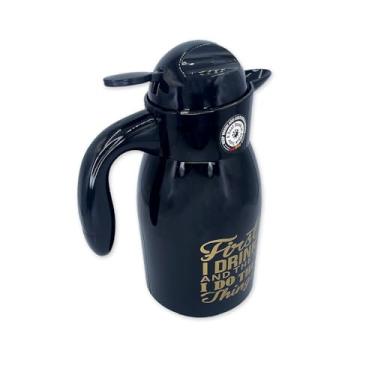 Imagem de Garrafa Térmica com Tampa Rolha, Sistema de Gatilho, Bico Anti-Gotas, Design Moderno