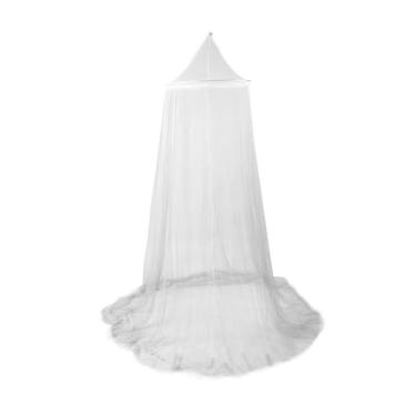 Imagem de Phefop Rede Mosquiteira de Cúpula Suspensa, Rede de Princesa para Meninas, Tenda de Cama Rosa, Dossel de Cama Universal para, Acampamento Interno, Externo, Quarto, Berço de bebê, (Branca)