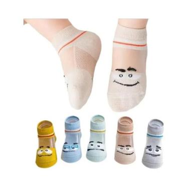 Imagem de Meias De Algodão Com Desenhos De Animais Para Bebês, 5 Pares, Meninos 