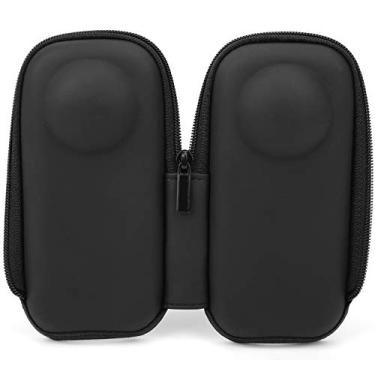 Imagem de GLOGLOW Câmeras Esportivas e Acessórios ONE X2, Capa Rígida de PU, Estojo de Transporte à Prova de Choque, Proteção Leve, Bolsa de Armazenamento de Câmera Preta para Nan