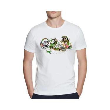 Imagem de Camiseta Masculina De Verão Com Estampa MTB Para Ciclismo Downhill Cas