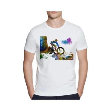 Imagem de Camiseta Masculina De Verão Com Estampa MTB Para Ciclismo Downhill Cas