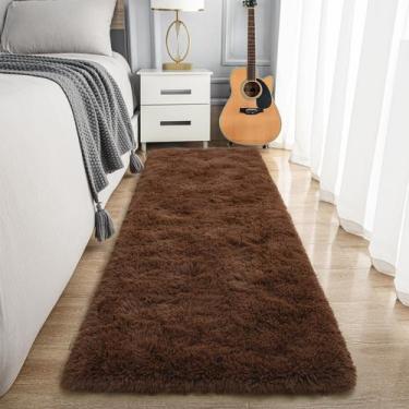 Imagem de Tapete Area Noahas Brown Runner para corredor de 60 x 180 cm, antiderr