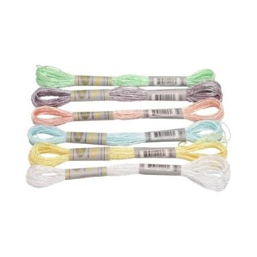 Imagem de Fio De Bordado Metálico De Alto Brilho Com Efeito De Luz, Conjunto De 