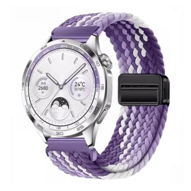 Imagem de HEPUP Pulseira respirável de nylon de 22 mm e 20 mm para Huawei Watch GT4/Pro 46 mm/GT3/GT2 2e para Samsung Watch 6/5/4/3/Gear S3, For other 20mm, Ágata