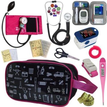 Imagem de Kit De Enfermagem Completo Medidor Glicose Aparelho Pressao - PREMIUM,